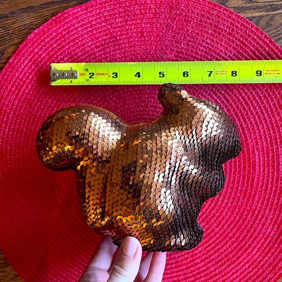 BRONZE COLOURED SEQUIN SQUIRREL - Picture 6 of 7